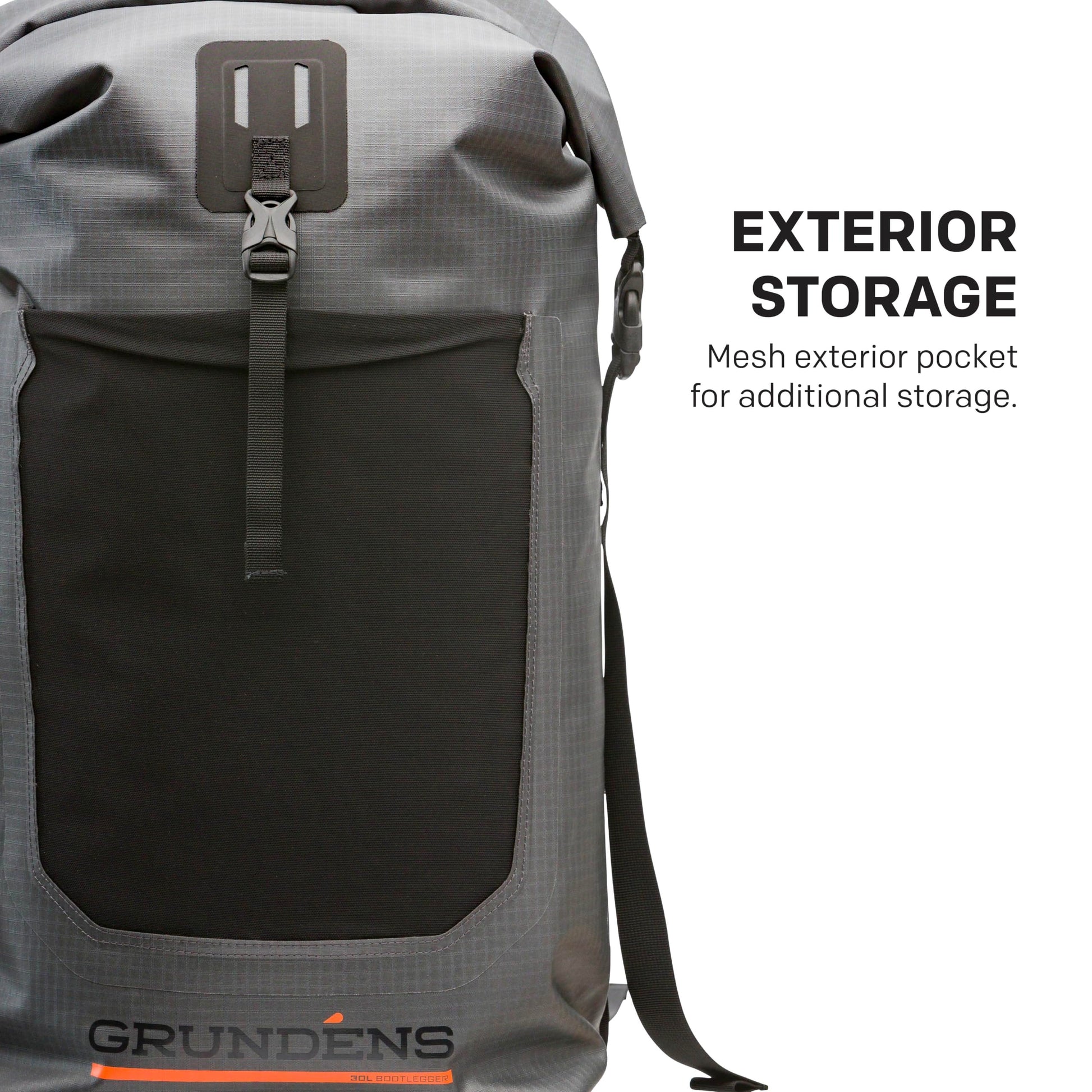 Grundéns Bootlegger Roll Top Backpack - Waterproof Pack, Anchor