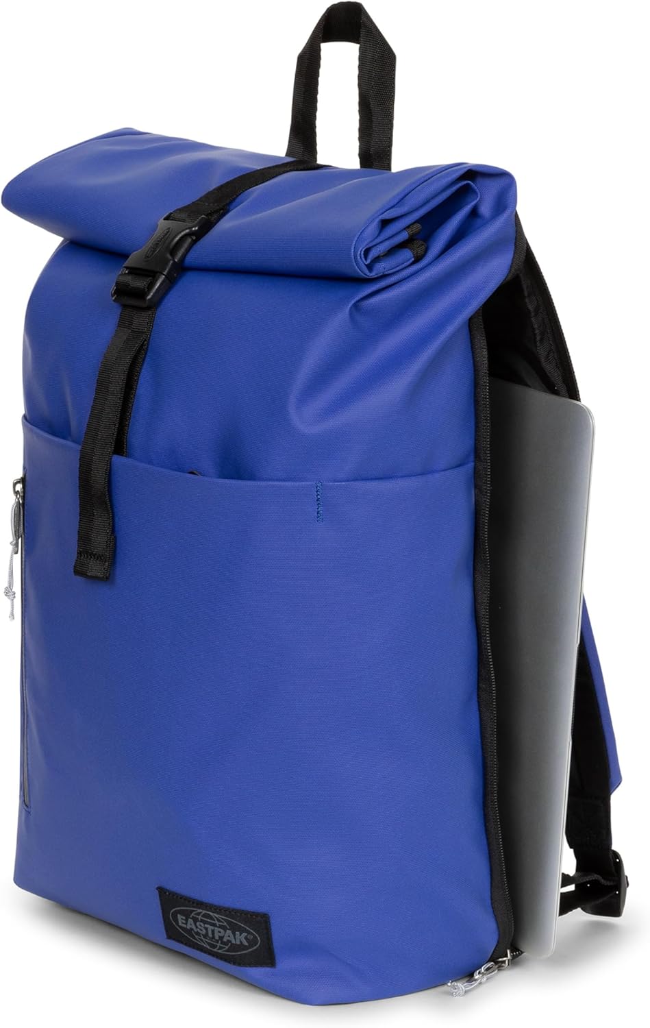 EASTPAK Up Roll – 23L Roll-Top Backpack with 16" Laptop Sleeve, Security Pocket, Bottle Holder & Water-Resistant Finish, Tarp Blue