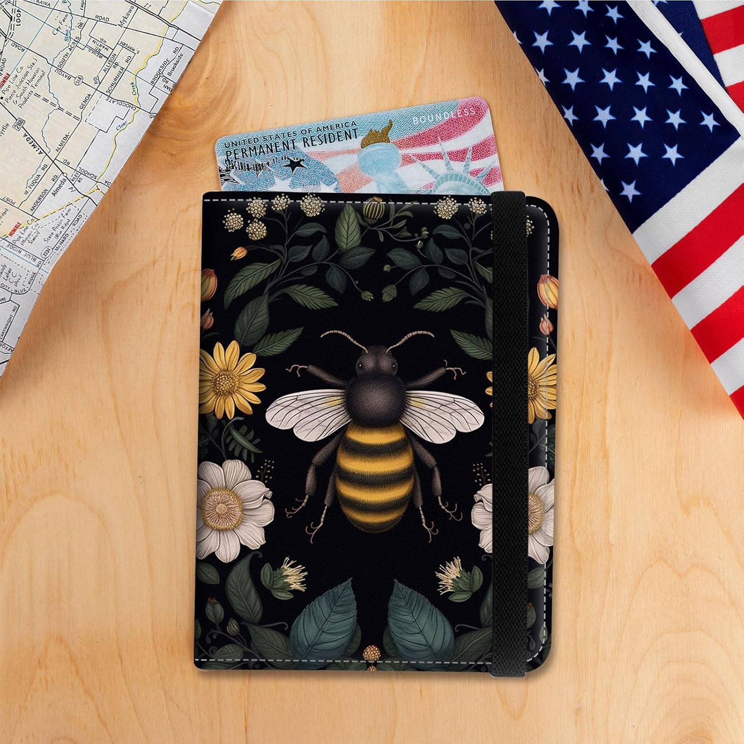 Passport Holder Cover Wallet Travel Essentials RFID Blocking Case Leather Passport Cover Wallet