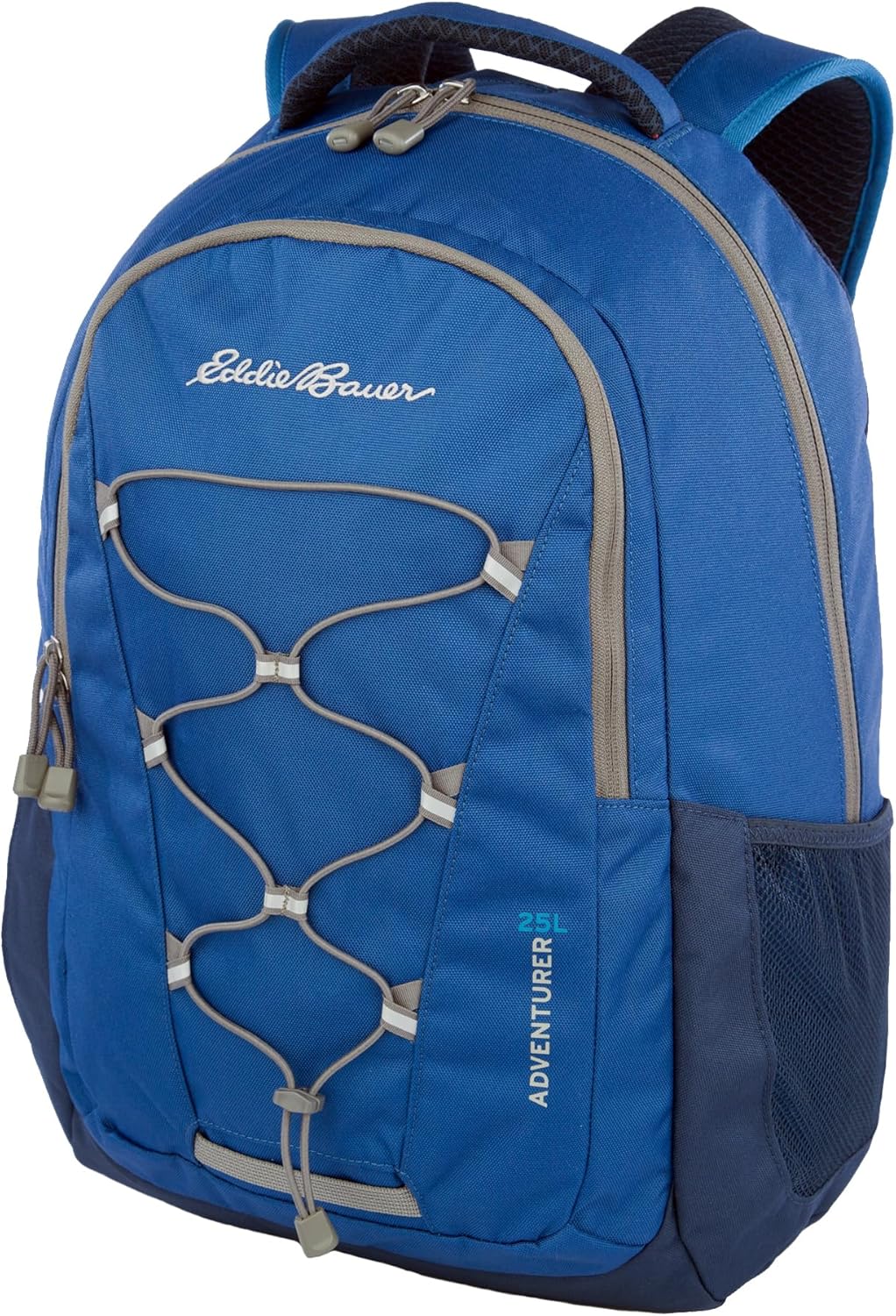Eddie Bauer Adventurer Backpack with Organization Compartments and Hydration/Laptop Compatible Sleeve, Adventurer - True Blue, 25L