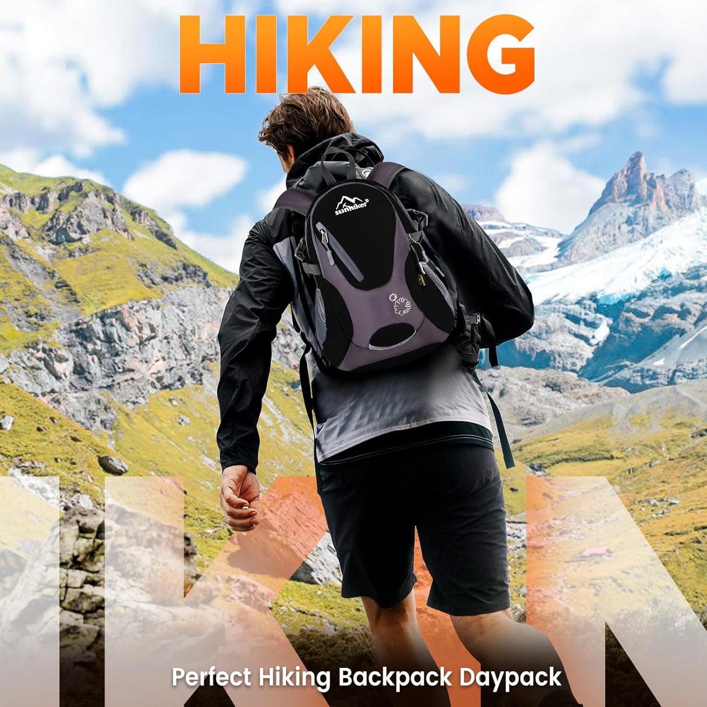 sunhiker Small Hiking Backpack Women Men 20L Lightweight Travel Backpack Daypack Casual Backpack For Cycling Outdoor Camping