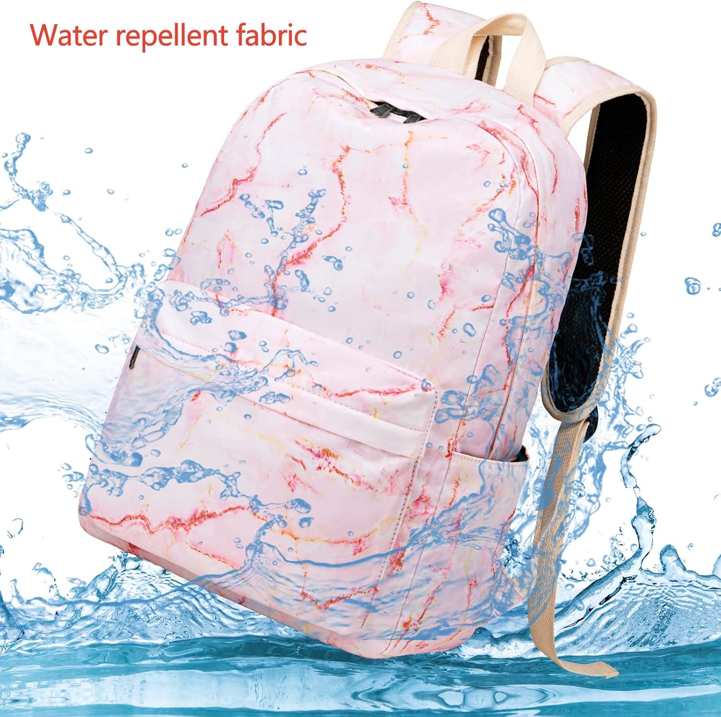 LEDAOU Backpack for Girls School Bag Kids Bookbag Teen Backpack Set Daypack with Lunch Bag and Pencil Case