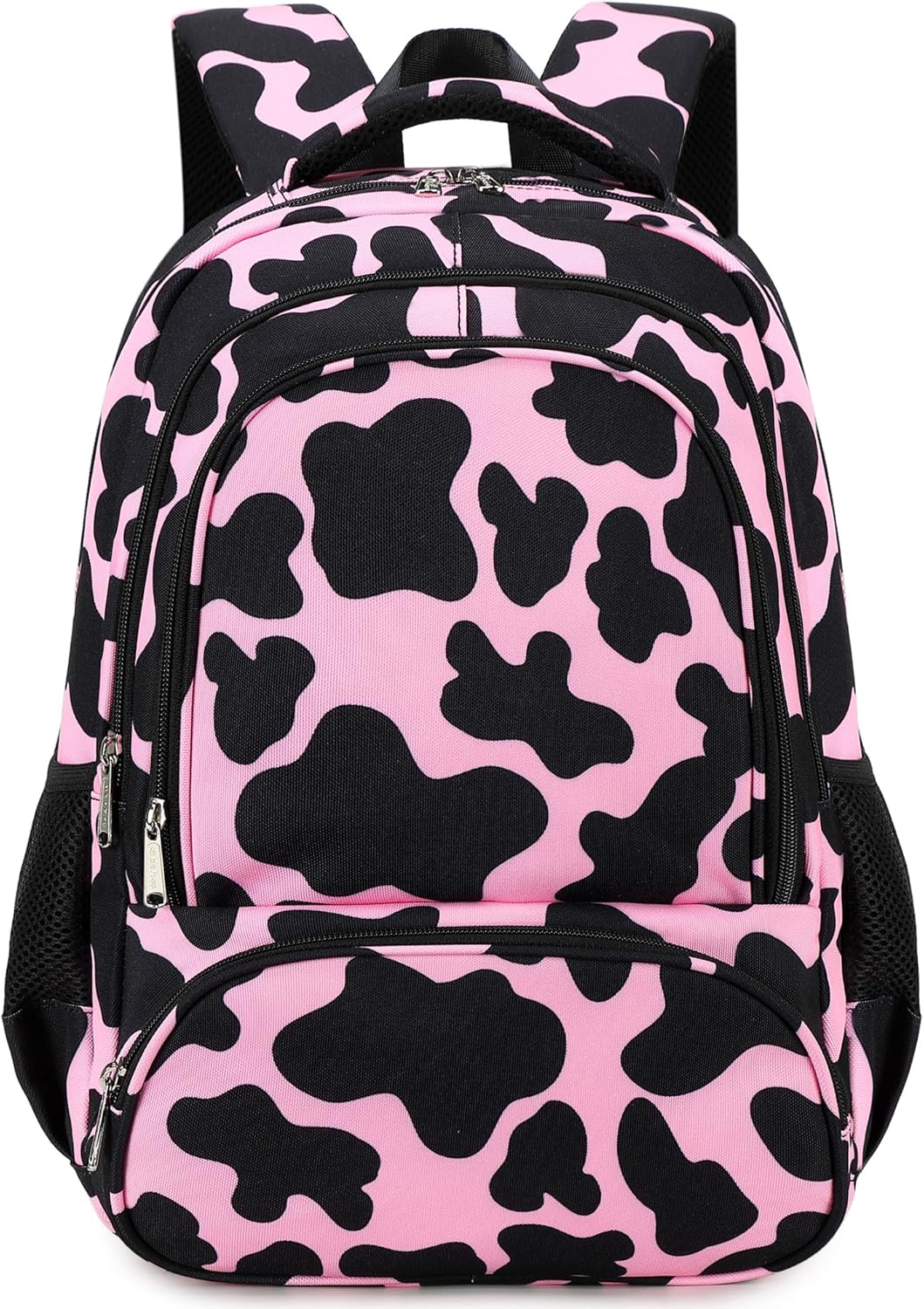 abshoo Lightweight Kids Backpack For School Girls Teens Bookbag Kindergarten Elementary School Bags (Cow Print Pink)