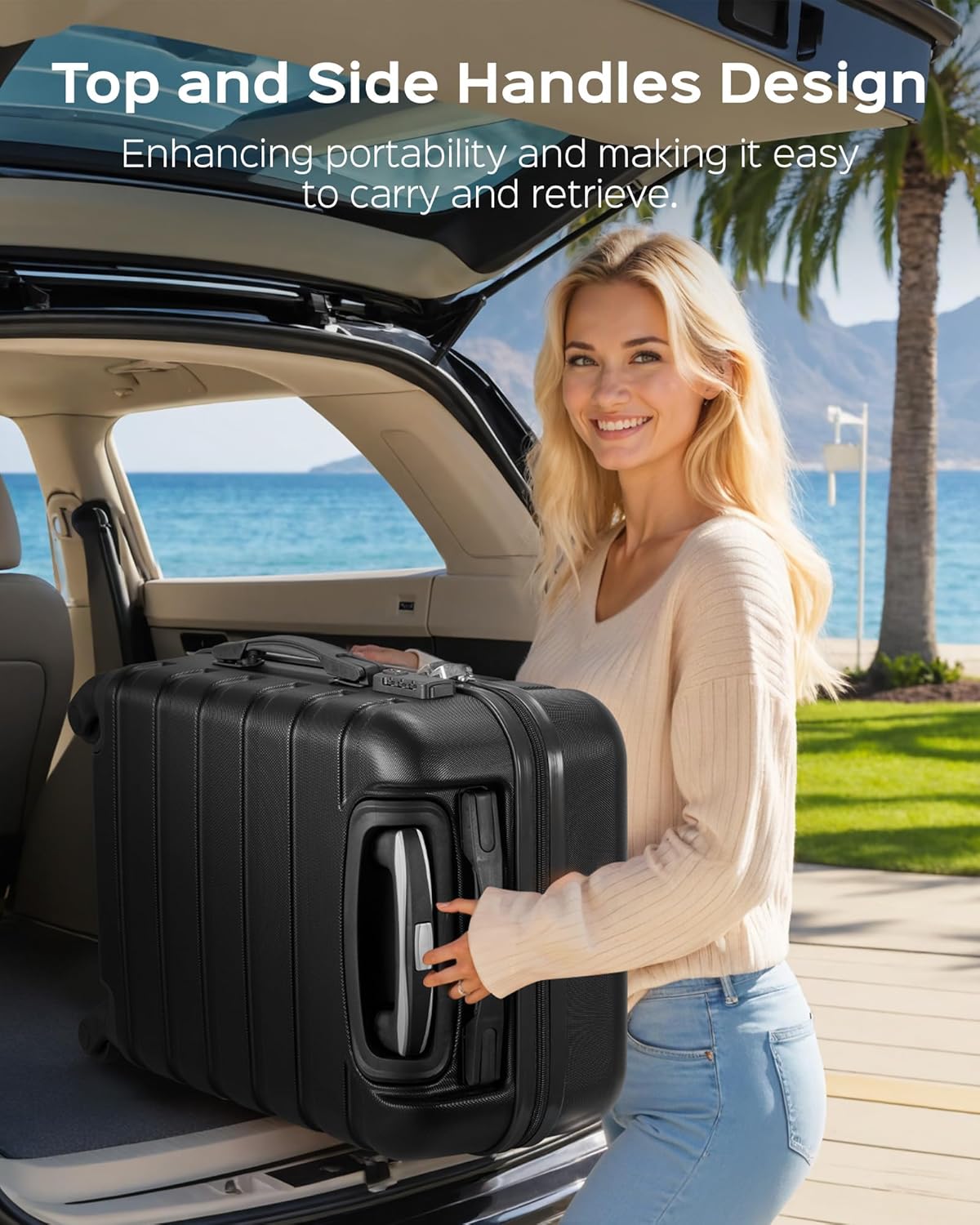 Suitour Luggage Sets 2 piece, Lightweight Luggage Set with Spinner Wheels, 19/27 inch Travel Suitcase Set