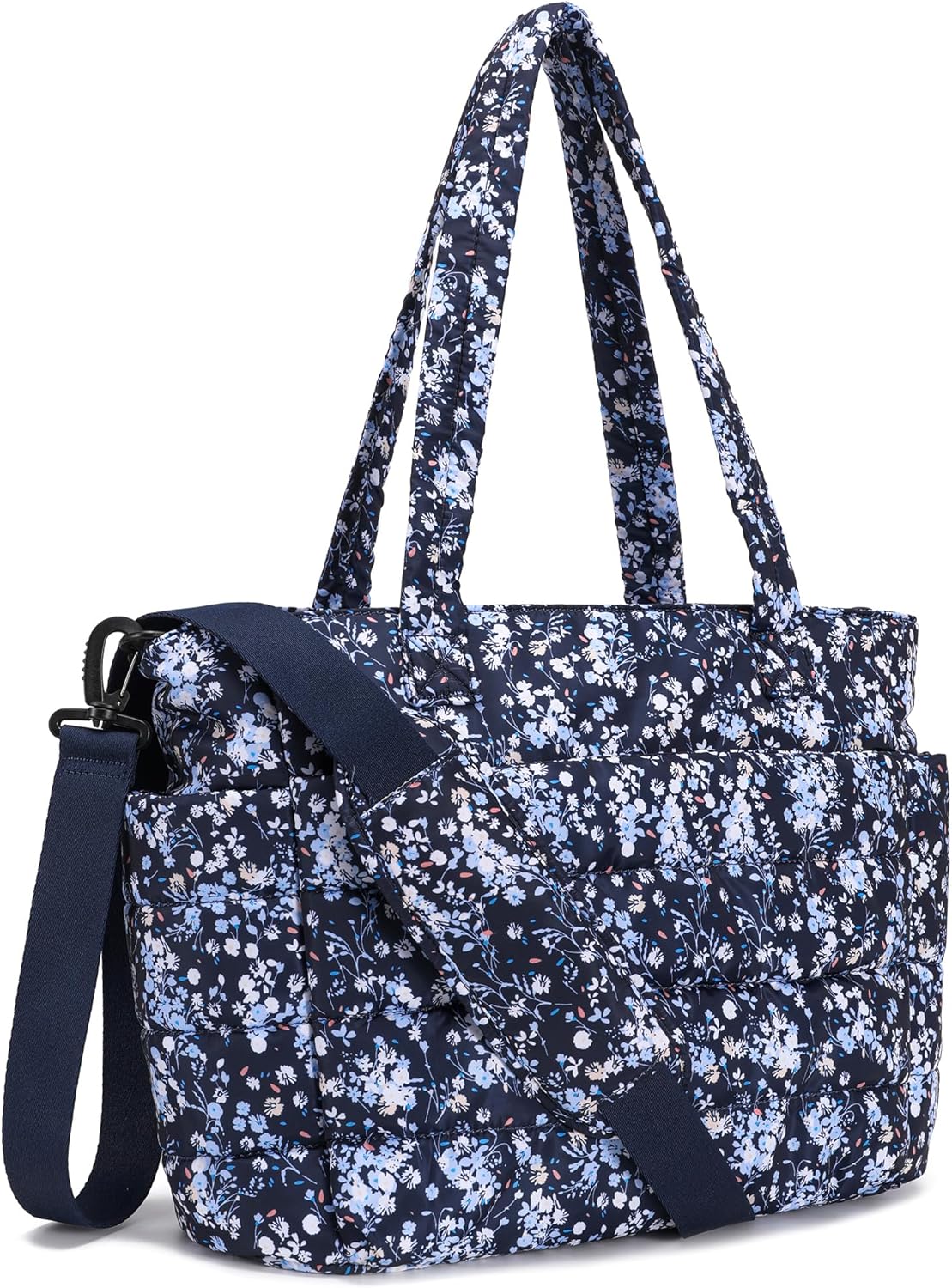 AOCINA Puffy Tote Bag for Women Quilted Work Bag Nurse Bags Women's Handbags for Travel