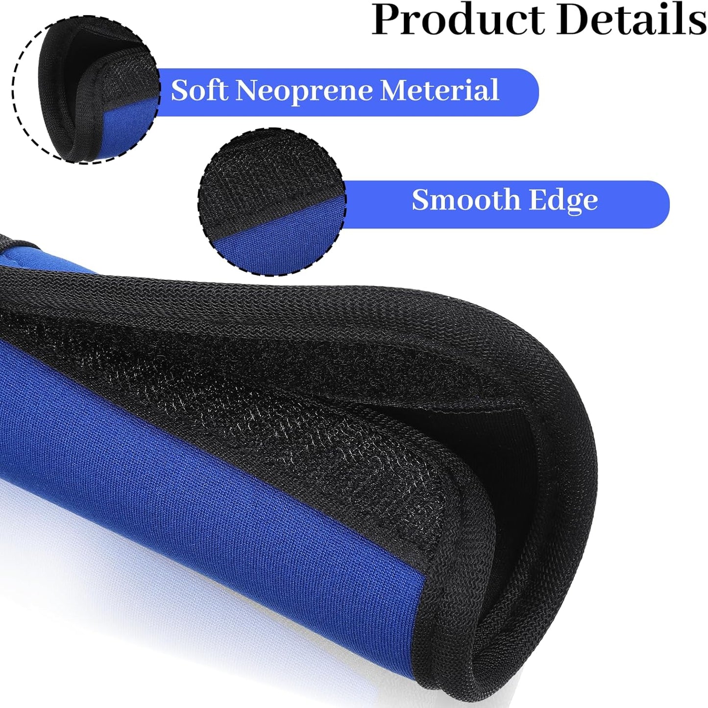 Luggage Handle Wrap, 6 Pack Neoprene Luggage Handle Wraps for Suitcase Backpacks Covers Handles Wraps Bright Suitcase Identifiers Tags for Cruise Travel Accessories (6 Colors)