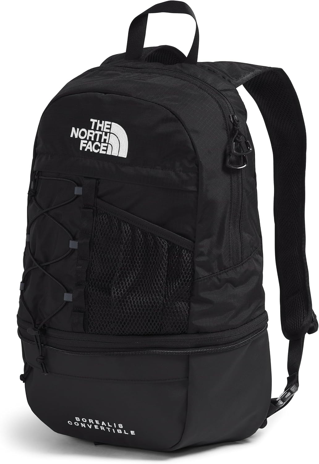 The North Face Borealis Convertible Pack | Commuter Laptop Backpack with Removable Lumbar Pack, Water Repellent Finish, TNF Black/TNF Black, One Size
