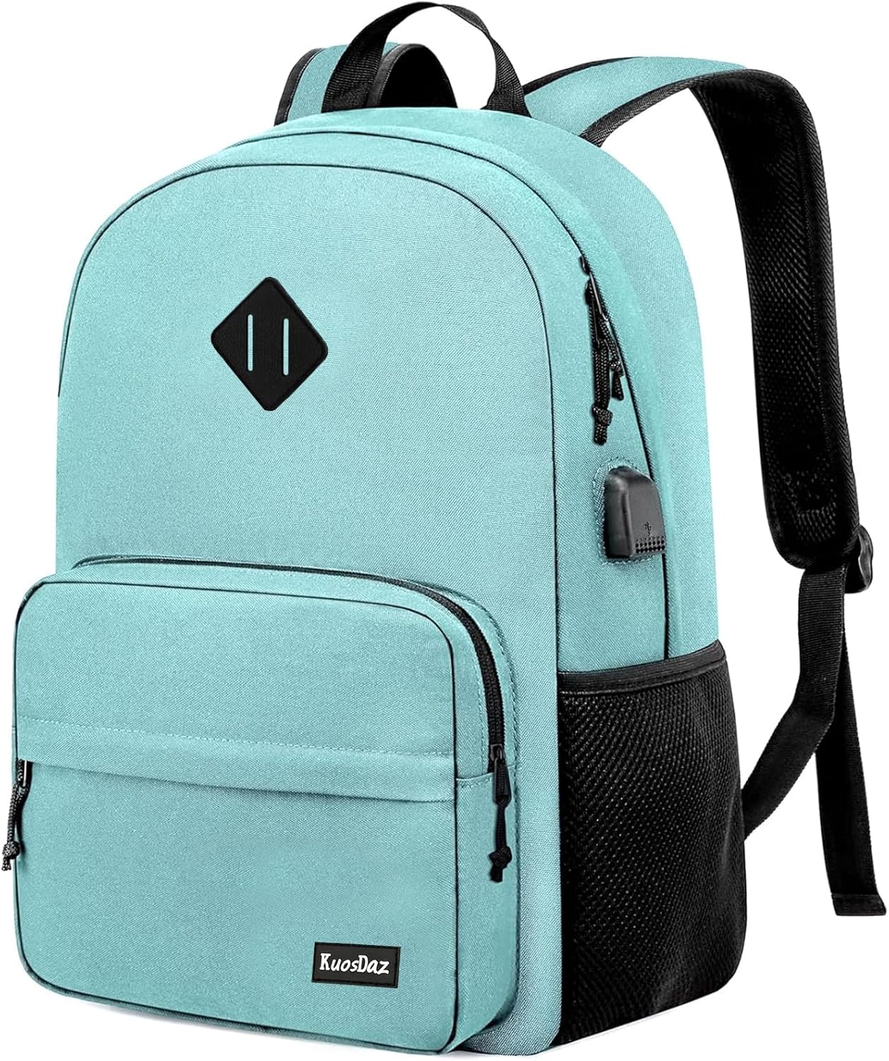 Backpack for School Teen Boys & Girls, Lightweight Casual Backpacks for Men and Women, Classic Basic Water Resistant Casual Daypack Fit 15.6 Inch Laptop, Teal
