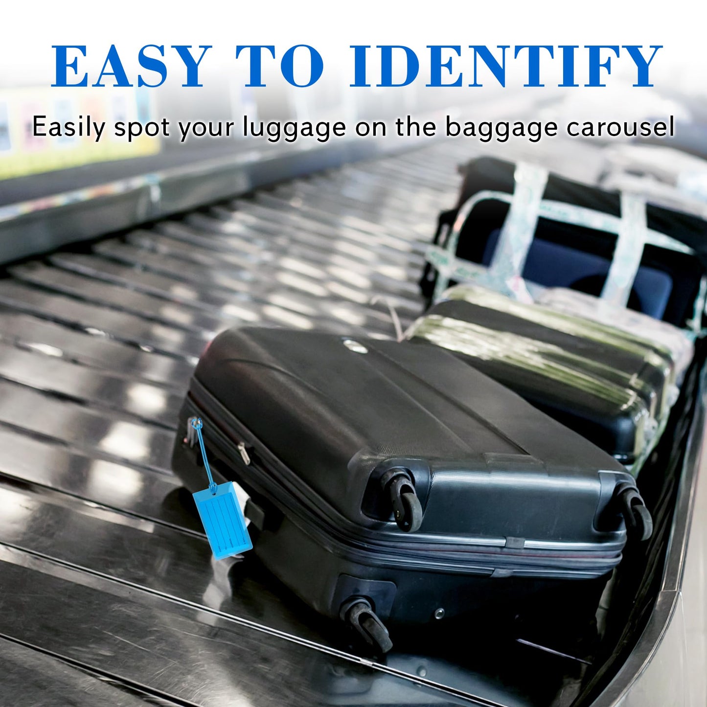 10 Pack Luggage Tags for Suitcases, Airplane Travel Essentials