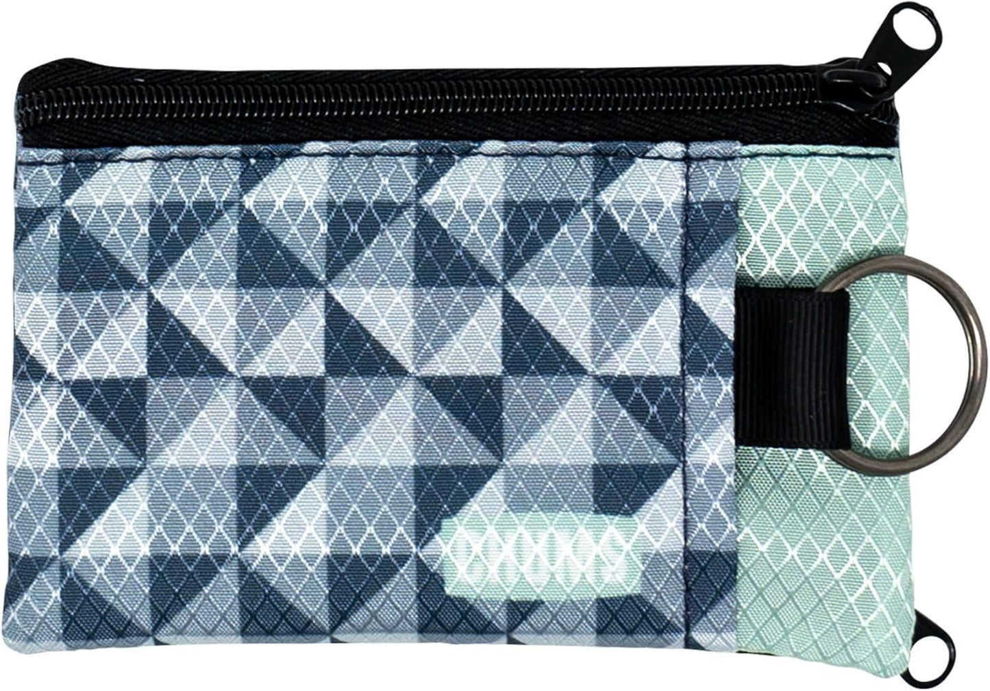 Chums Surfshorts Wallet - Lightweight Slim Wallet w/ RFID Blocking Card - Zippered, Minimalist Wallet w/Key Ring - Patterns