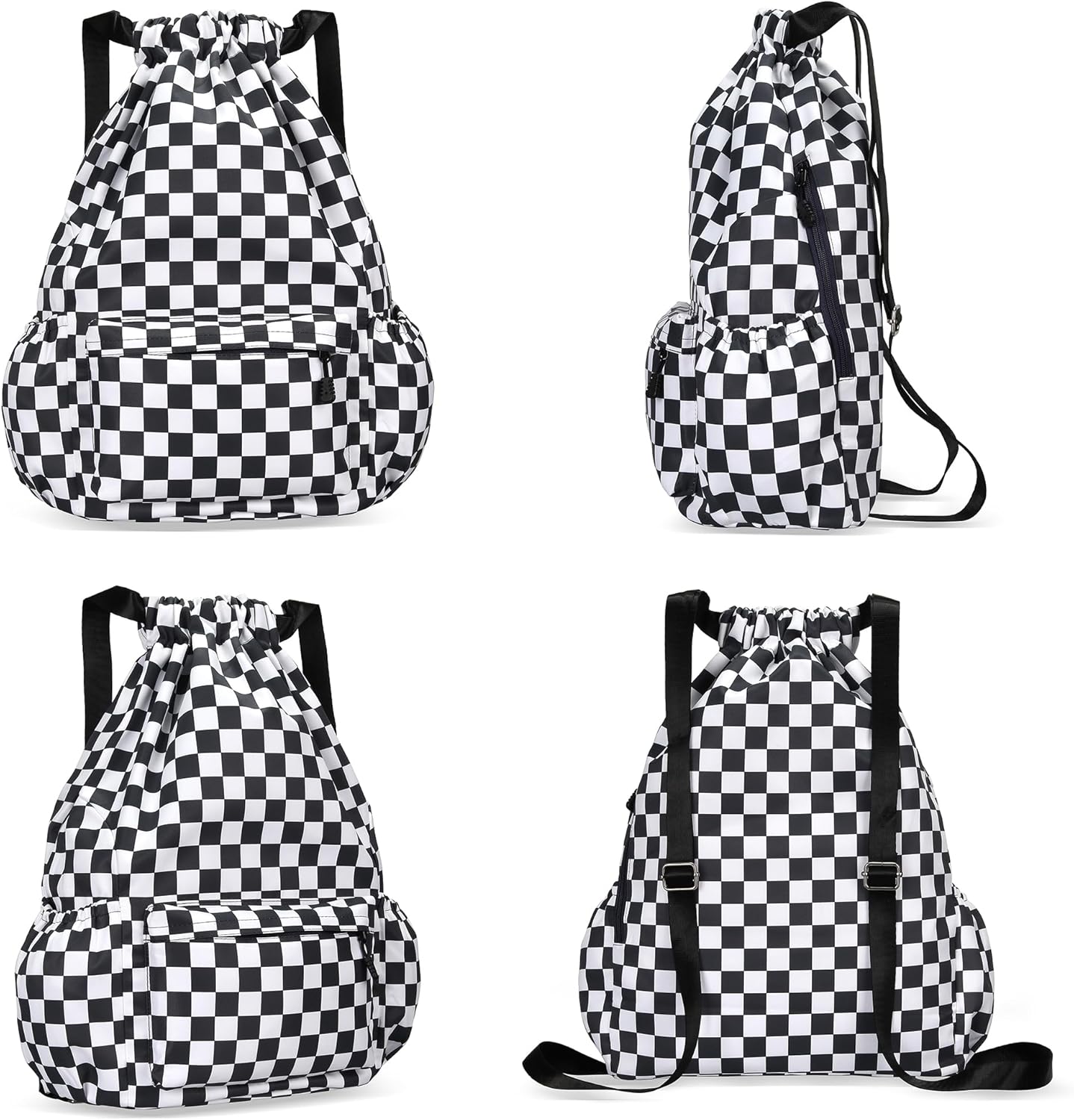 Drawstring Backpack for Women Drawstring Gym Bag Water Resistant Small Cinch Sack Pull String