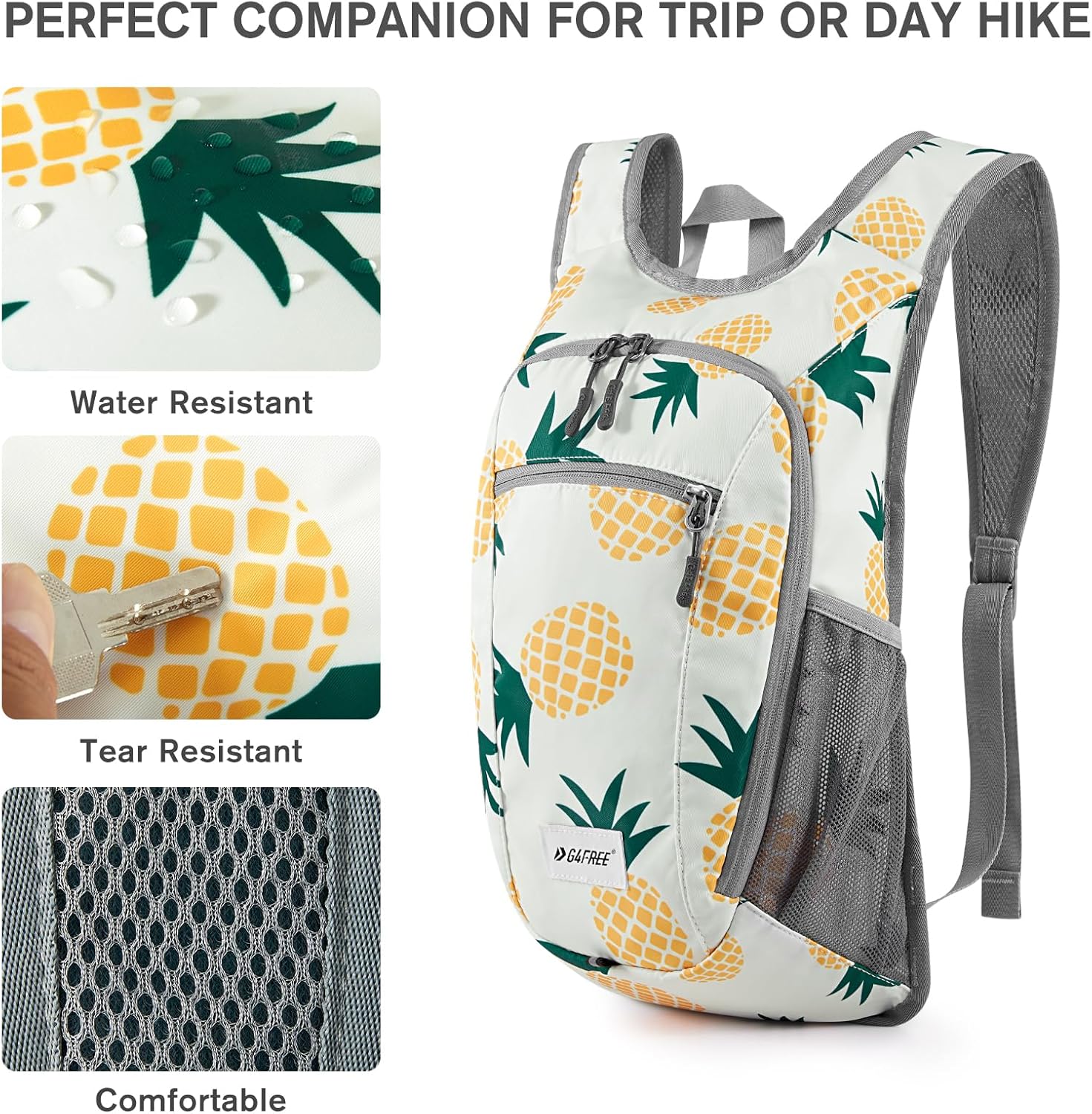 G4Free 10L/15L Hiking Backpack Lightweight Packable Hiking Daypack Small Travel Outdoor Foldable