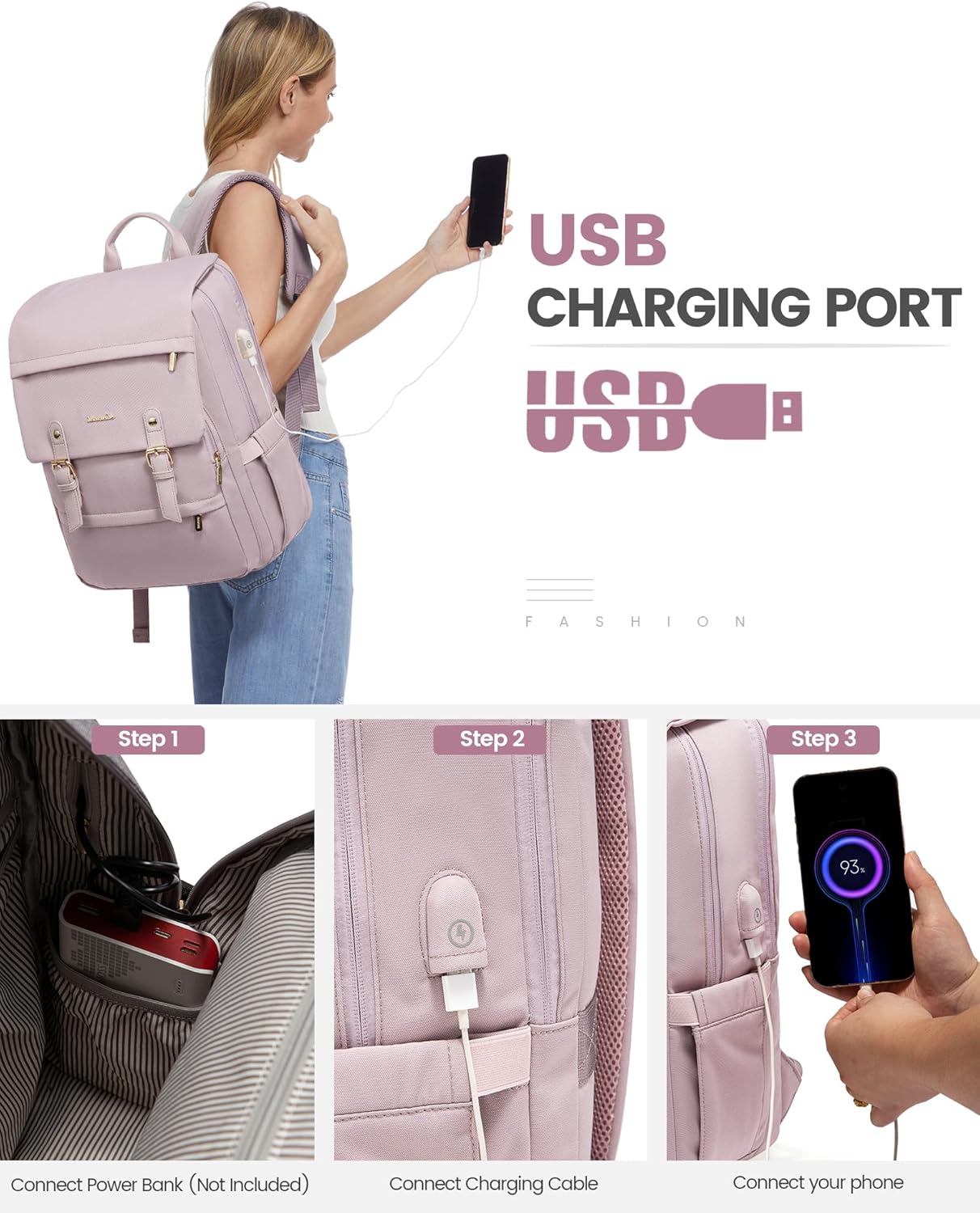 LOVEVOOK Travel Laptop Backpack Purse for Women Fashion Vintage Computer Backpack 15.6 Inch Large Teacher Nurse Backpack Casual Daypack for Business Work College
