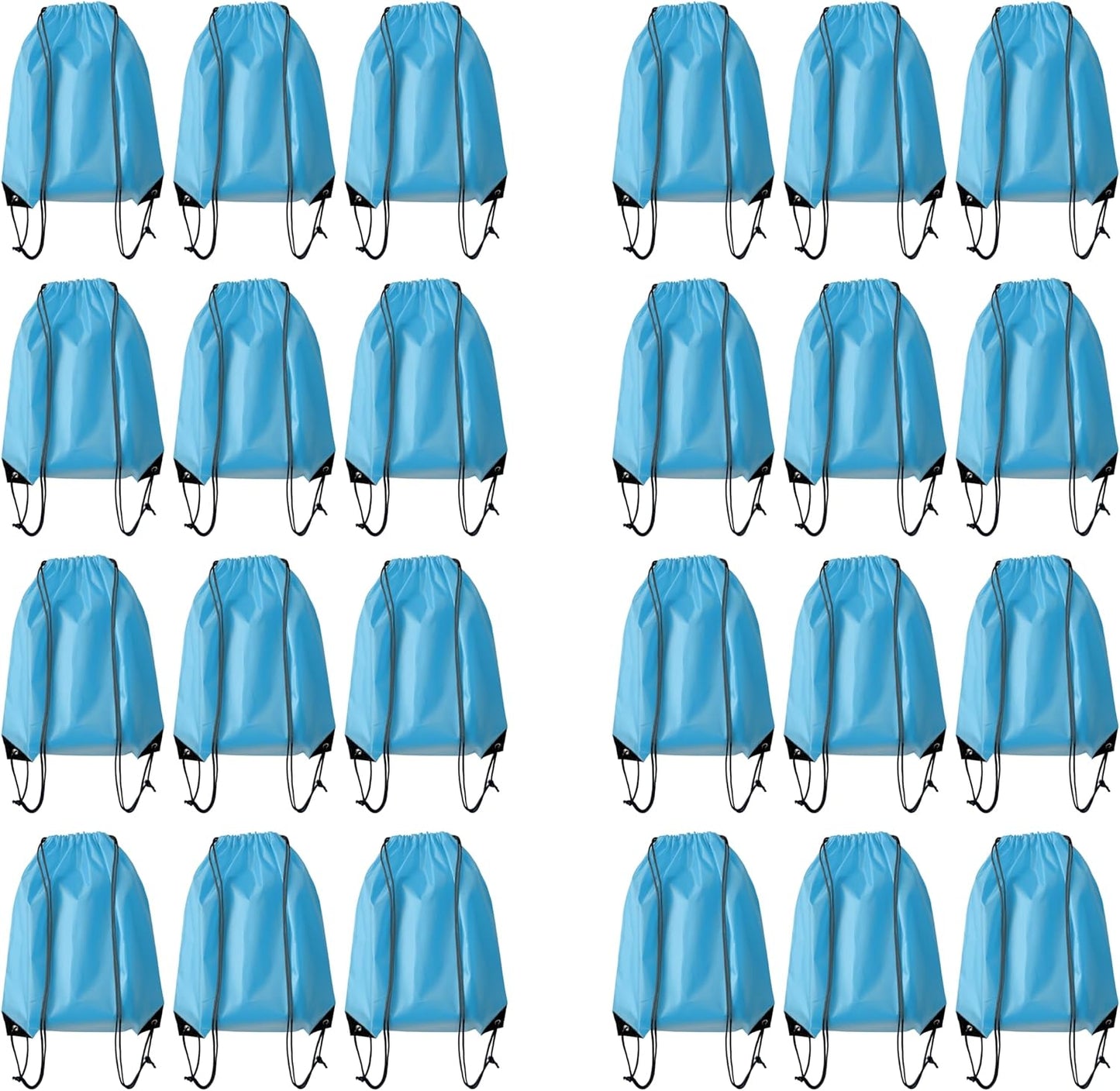 Drawstring Backpack Bulk 24Pcs Draw String Backpack Bags DIY Gym Sports Traveling Yoga Cinch Bag