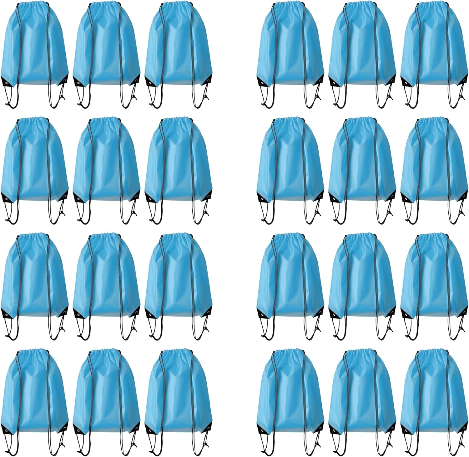 Drawstring Backpack Bulk 24Pcs Draw String Backpack Bags DIY Gym Sports Traveling Yoga Cinch Bag