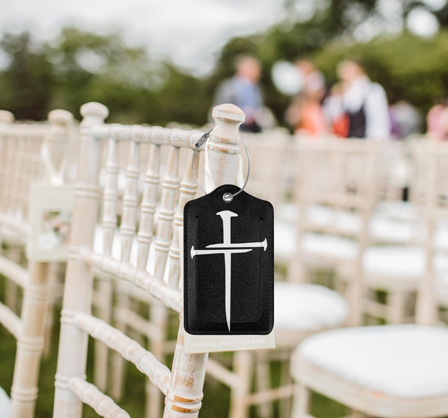 2 Pcs Jesus Luggage Tag for Suitcases, Christian Redeemed Nail Cross Tags, Cruise Ship Essential Travel Gift for Men Women Couples, Funny Religious Faith Blessed Christmas Decor