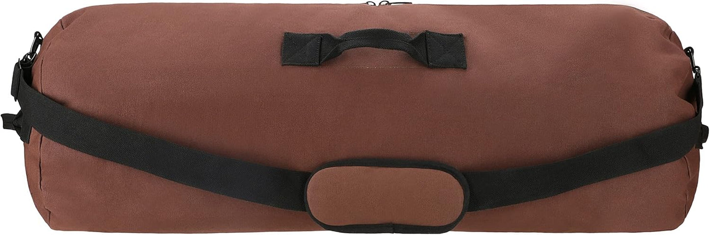 WHITEDUCK HOPLITE Heavy Duty Military Canvas Duffel Bag, Army Cargo Style, Foldable Tactical Outdoor Bag, Travel, Storage