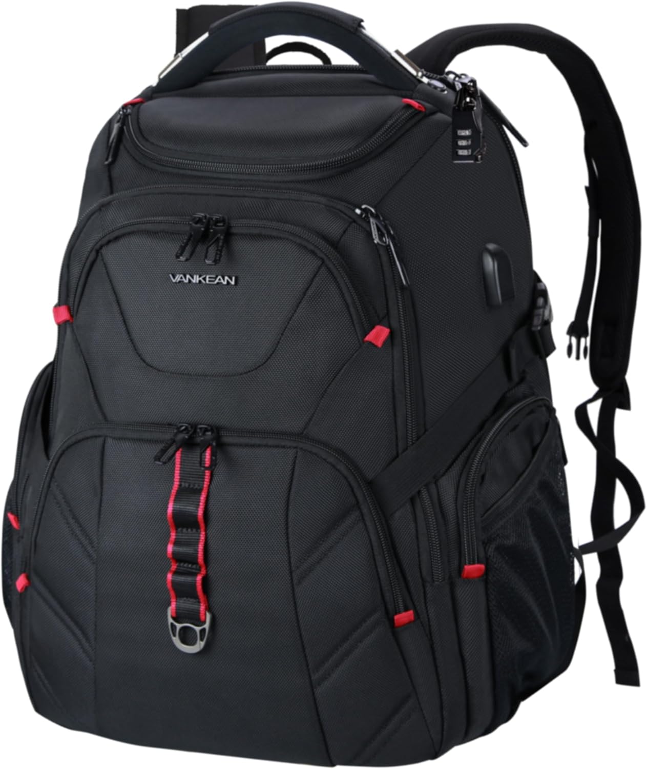 VANKEAN 17.3'' Travel Laptop Backpack TSA Friendly, Water Resistant Anti Theft Extra Large College