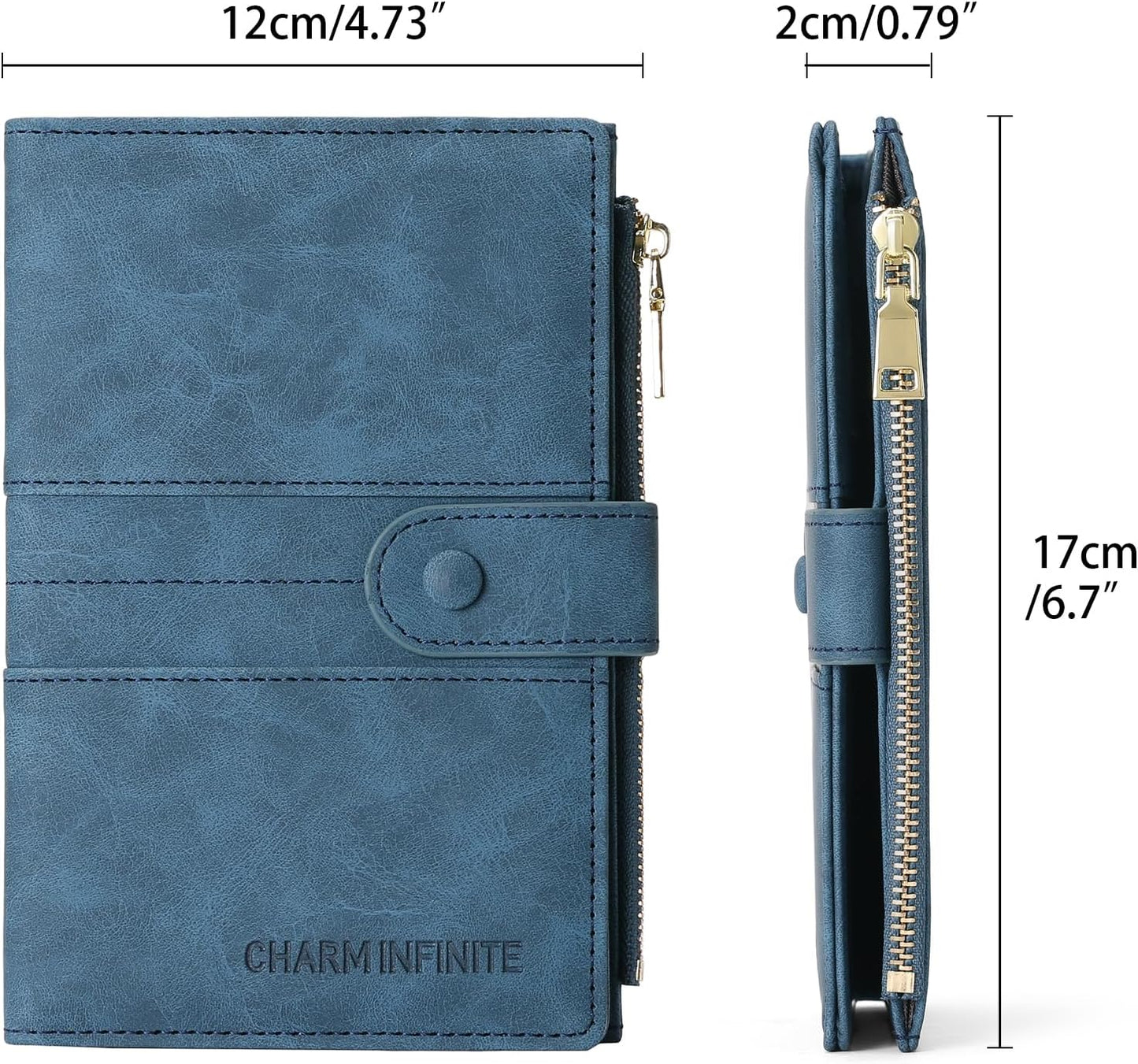RFID Blocking Leather Passport Wallet Cover Case with Pen and Card Slots Travel Wallet for Women/Men Travel Must Haves Accessories