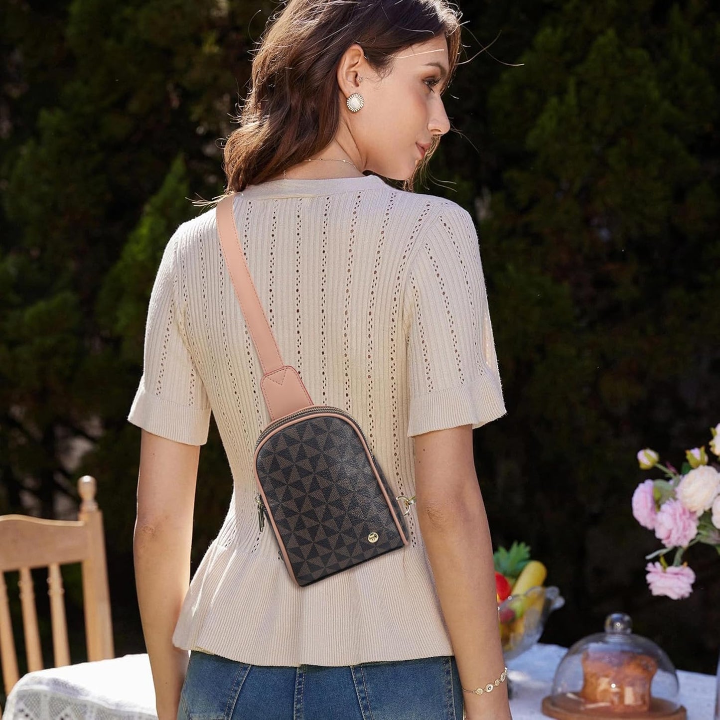 INICAT Travel Small Sling Bag Faux Leather Crossbody Bags Women Cross Body Bag Purses for Woman
