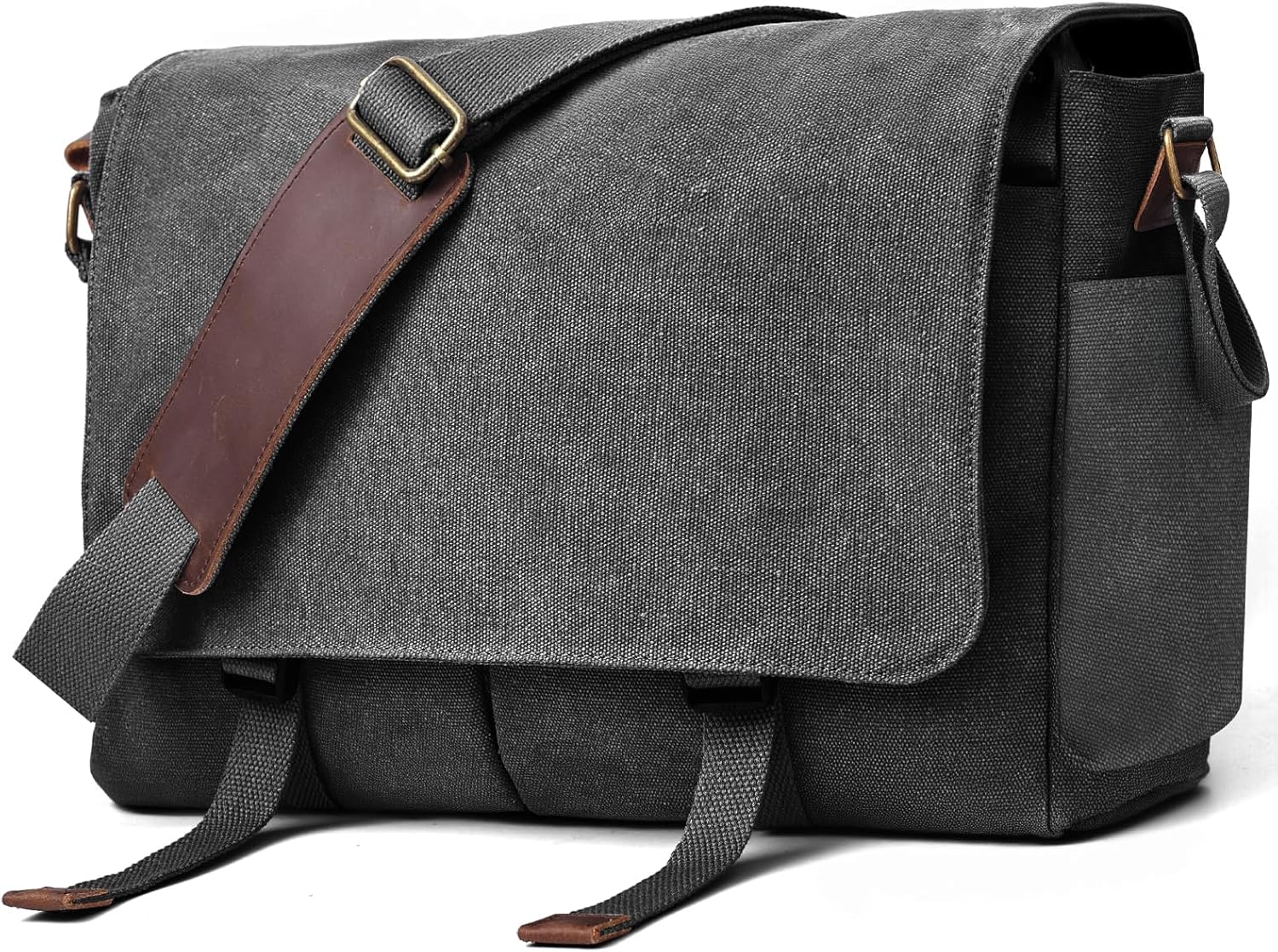 Messenger Bag for men Laptop Bag UnisexRetro Canvas Bag14-15.6 inches Casual single shoulder bag