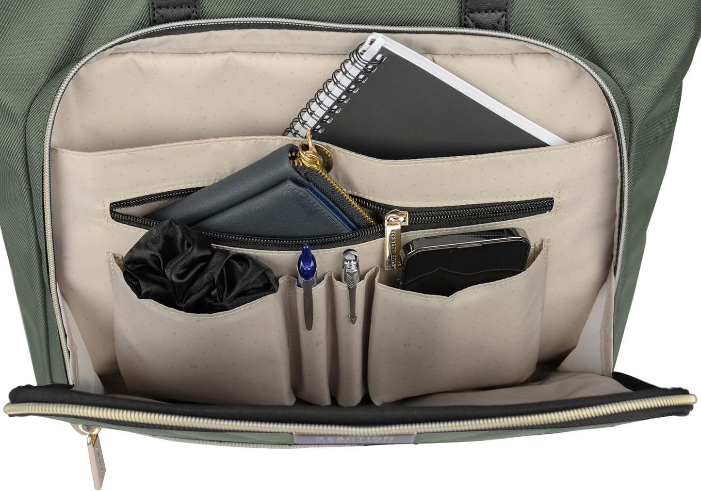 Kenneth Cole REACTION Chelsea Quilted Chevron 15" Laptop & Tablet Business Tote with Removable