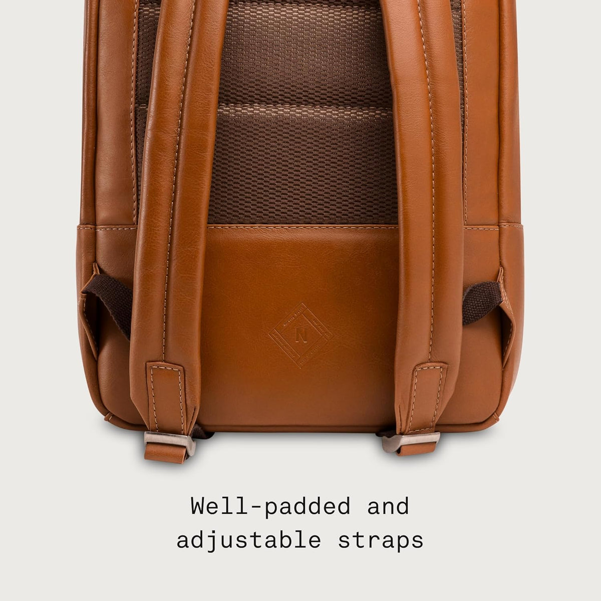 Nordweg Nomad Leather Laptop Backpack NW089A – Lightweight Daypack for Work & Travel – Fits Laptops