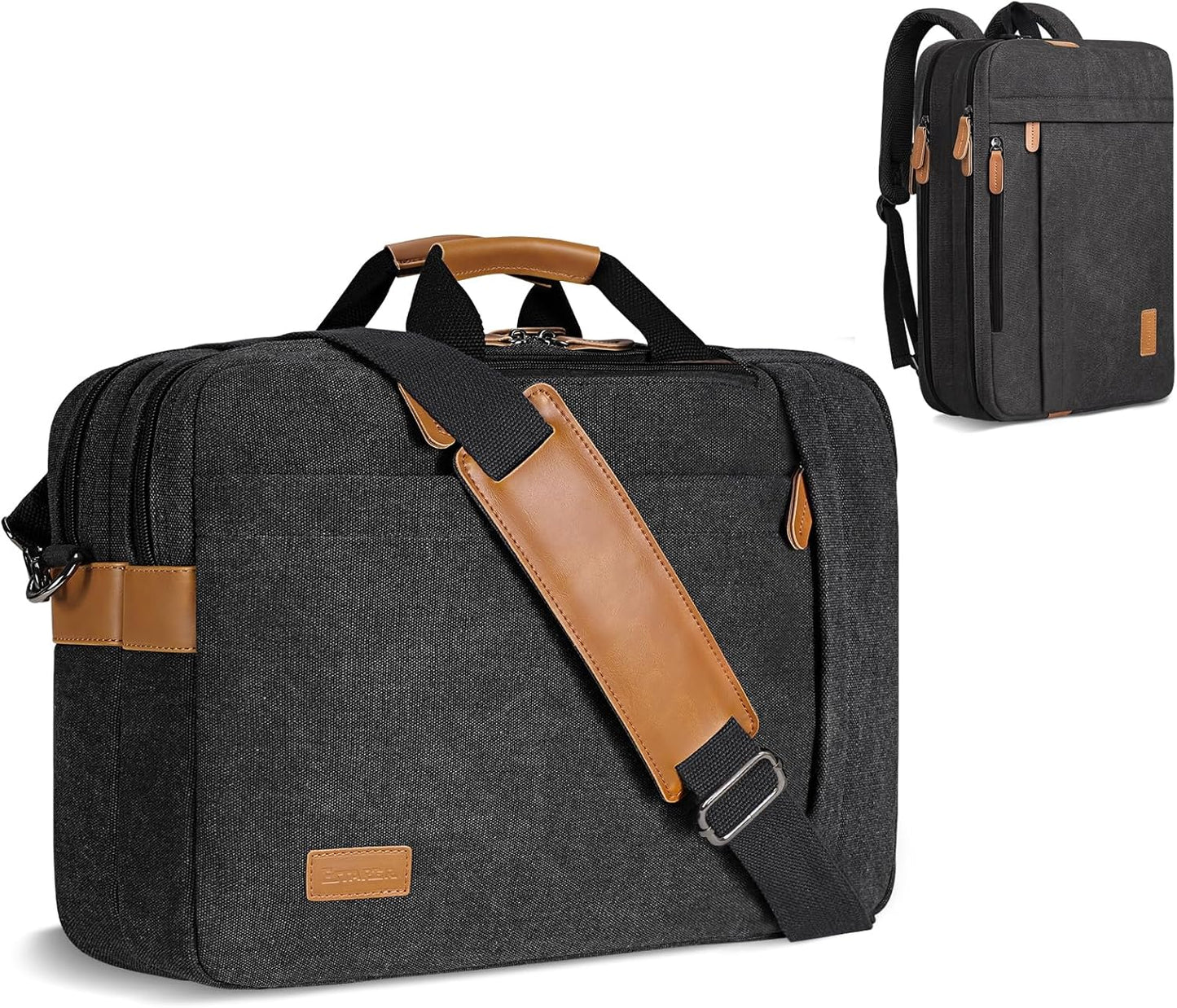 ESTARER Laptop Bag for Men 3 In 1, 17-17.3 Inch Computer Bag Laptop Backpack for