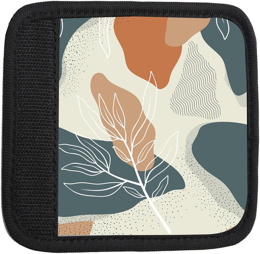 2 Pack Luggage Handle Wrap Travel Tags - Set of Luggage Tags for Suitcases, Identifiers, Marker, and Handle Covers - Cruise Accessories and Travel Gifts（Desert Leaf