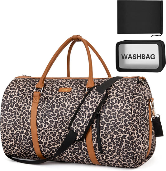 Garment Bag for Travel Convertible Carry On Garment Bag Large Travel Duffel Bags for Women 2 in 1 Hanging Suitcase Suit Travel Bags for Women & Men 3pcs Set