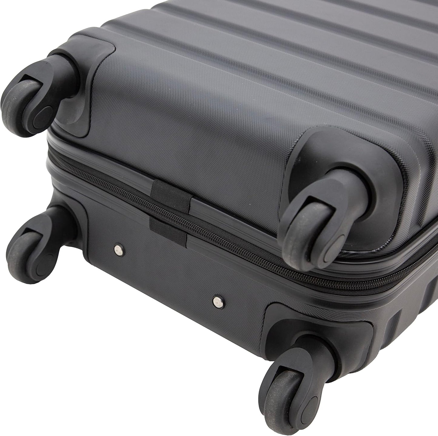 Travelers Club Harper Luggage, Black, 20-Inch Carry-On