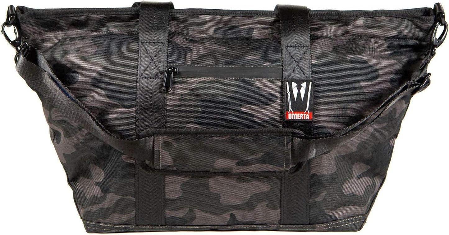 DIME BAGS Odor Sealing Lockable Tote Bag, Carbon-Lined Scent Blocking Duffle with Key Lock, Water-Resistant & Padded Interior