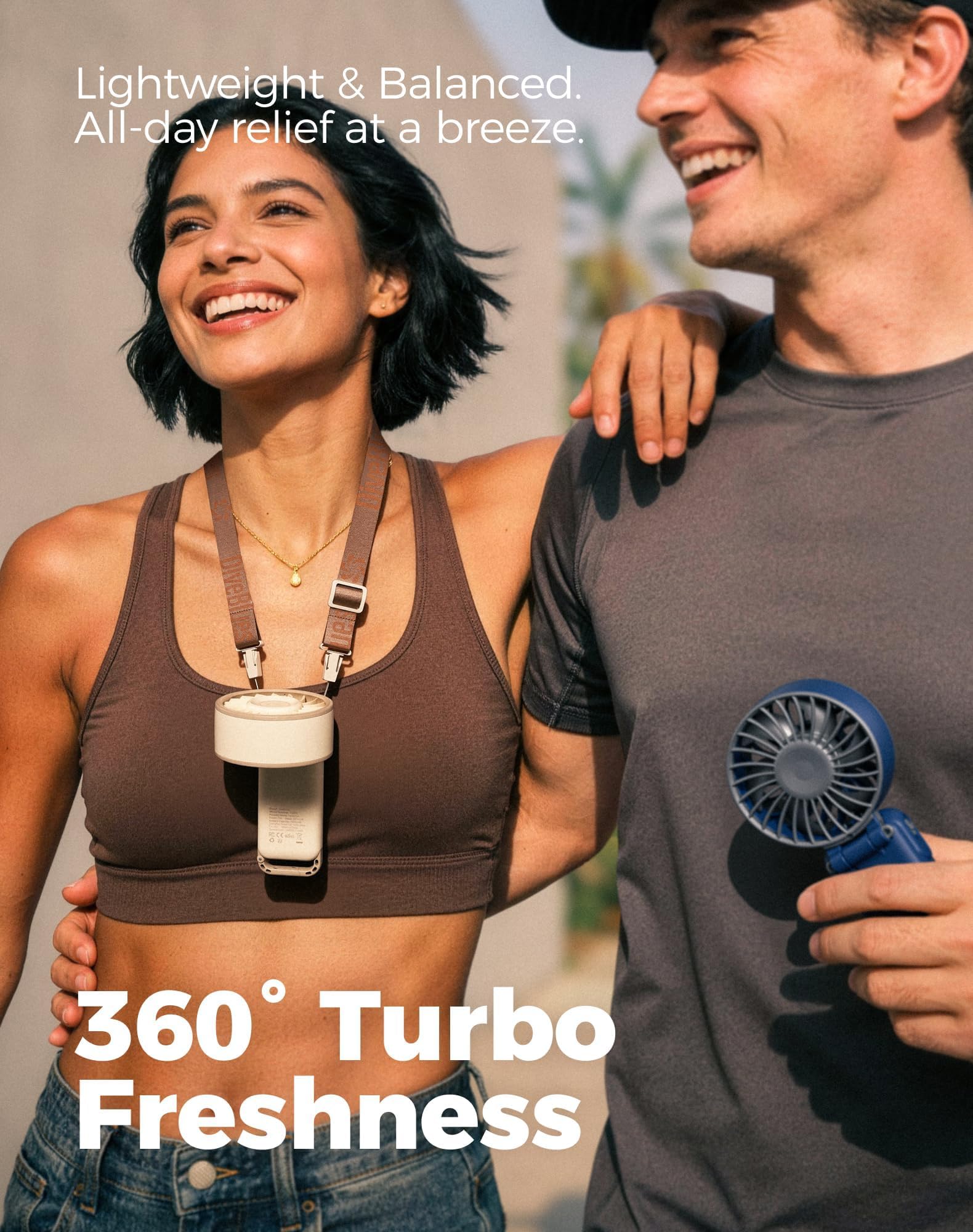 Diveblues Portable Handheld Fan D6036 Cream