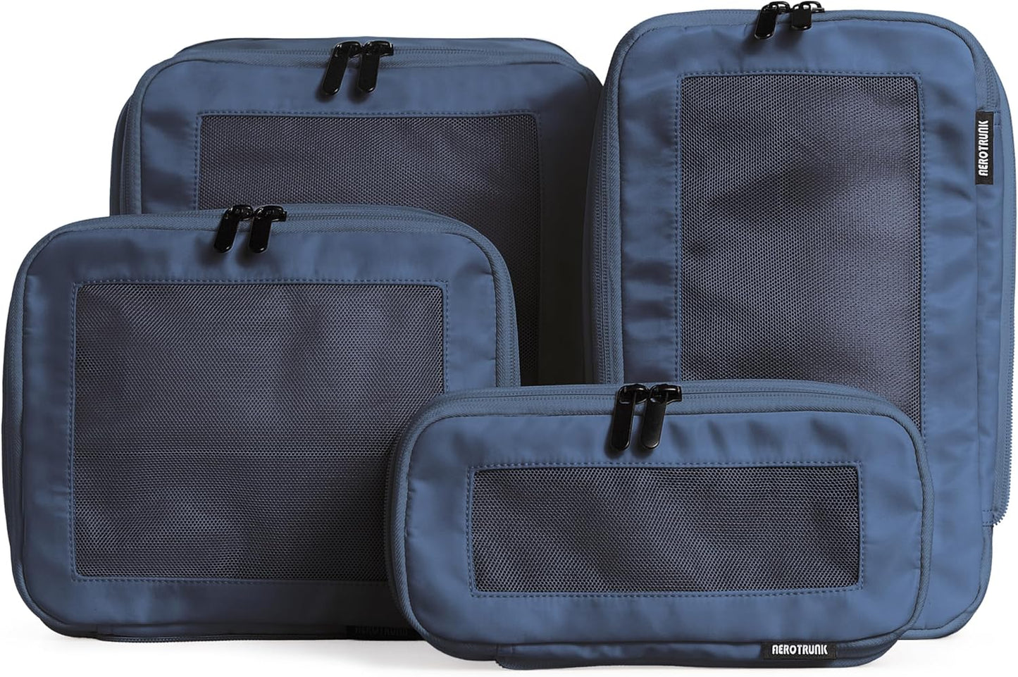 Aerotrunk Compression Packing Cubes for Travel - Luggage Organizer Bags - Double Zipper Packing