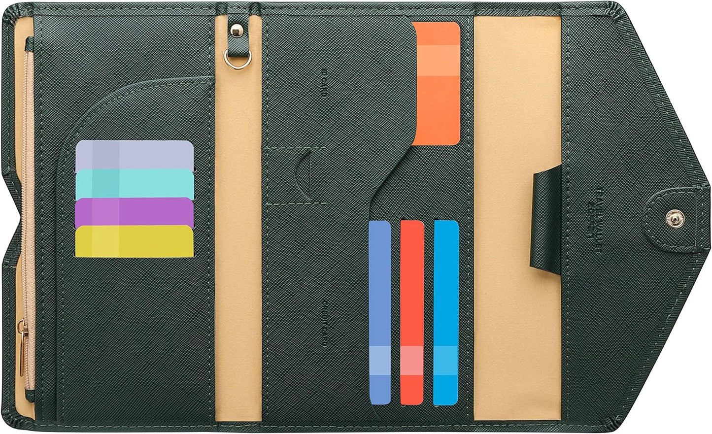 ZOPPEN Mulit-purpose Rfid Blocking Passport Holder Travel Wallet (Ver.4) Passport and Vaccine Card Holder ComboTri-fold Document Organizer Travel Essentials