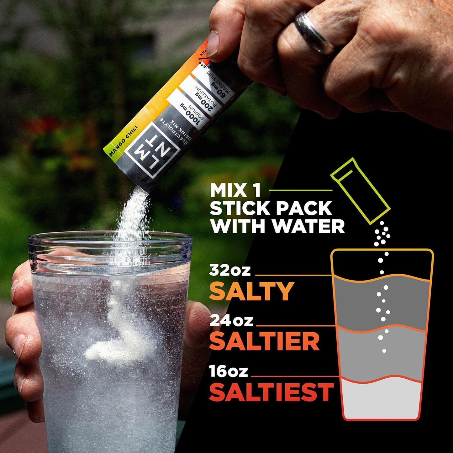 LMNT Zero Sugar Electrolytes - Mango Chili Salt | Drink Mix | 30 Count