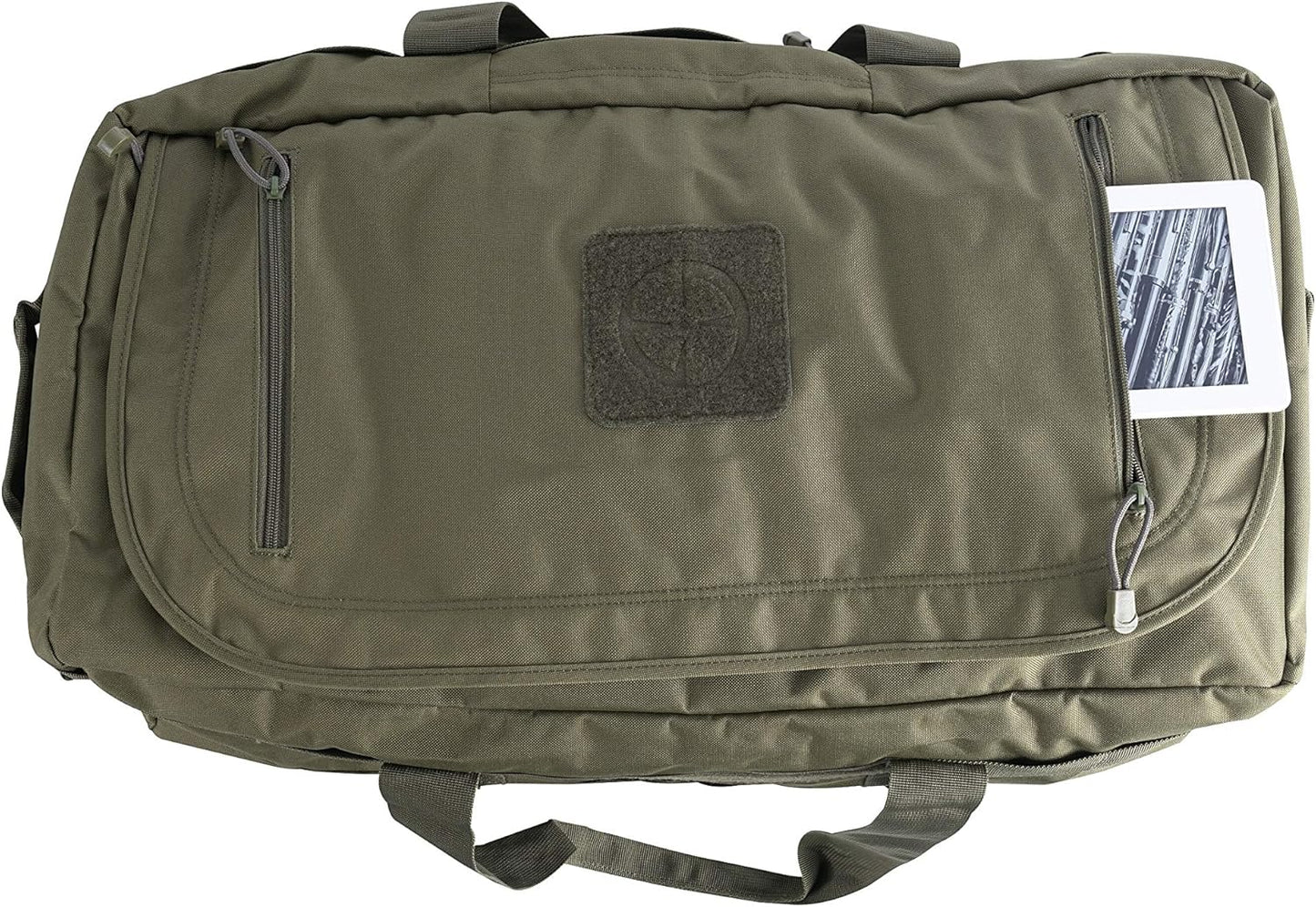 LAPG Expedition Carry-On Travel Duffel Bag, Multi-Way Outdoor Travel Bag with Backpack Straps, Od Green