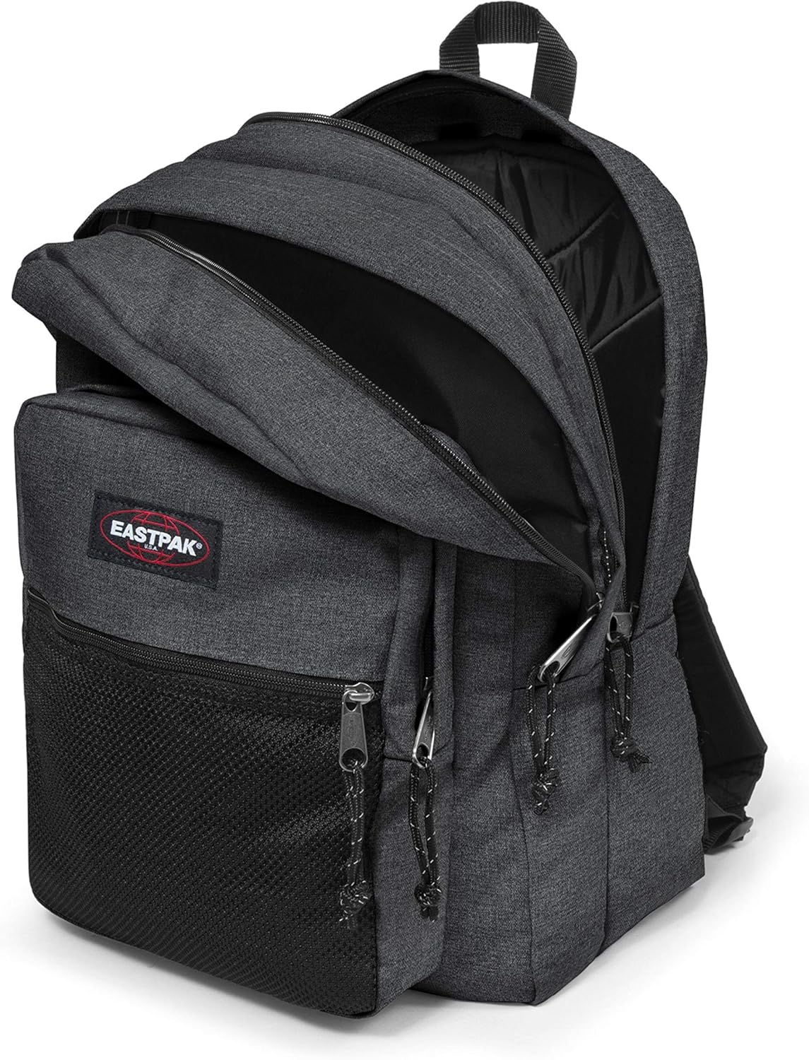 Eastpak Pinnacle Backpack - Bag For School,Travel, Work, or Bookbag - Black Denim