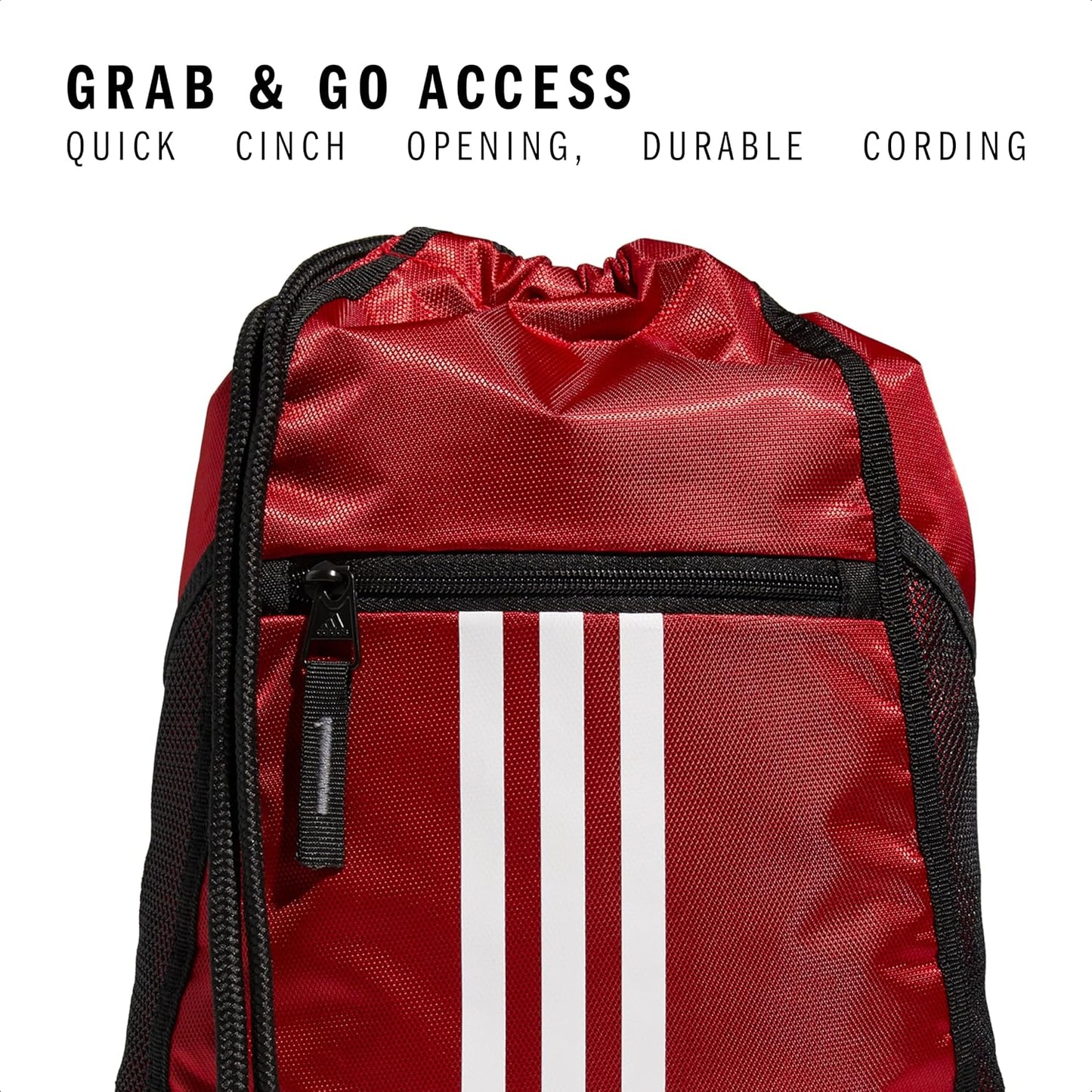 adidas Alliance Sackpack – Drawstring Backpack Small Bag for Men and Women