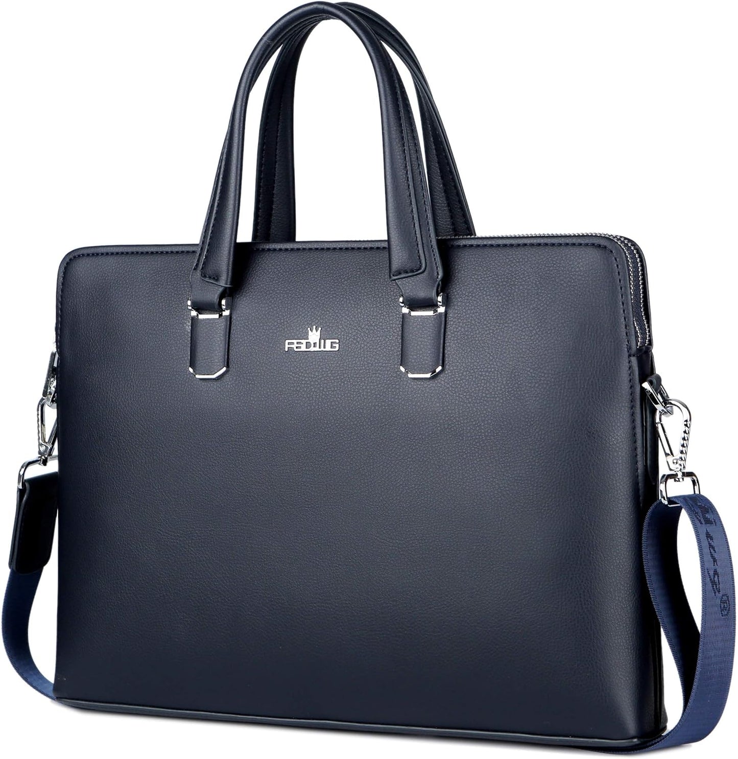 FSD.WG Men's Business Bag, Lightweight, Job Hunting Bag, Men's, Leather, Commuting Bag, A4, Large Capacity, Brand