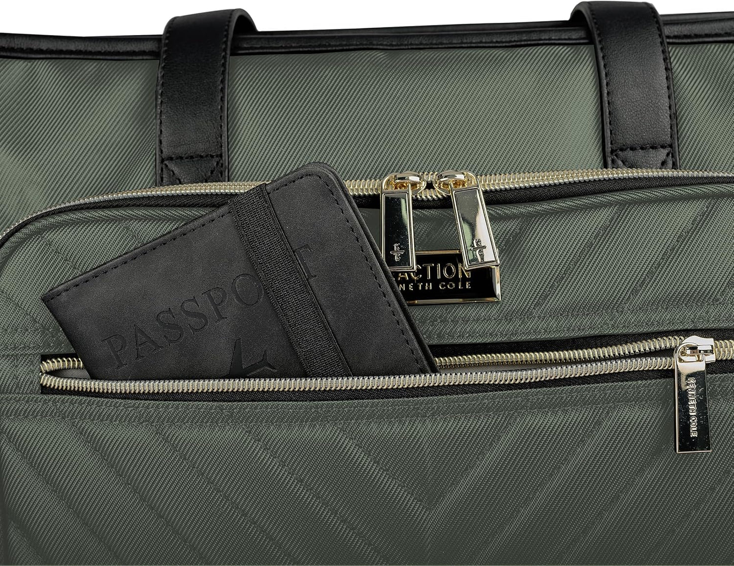 Kenneth Cole REACTION Chelsea Quilted Chevron 15" Laptop & Tablet Business Tote with Removable