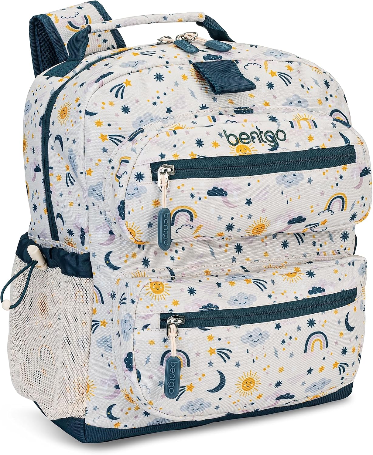 Bentgo Kids Backpack - Lightweight 14” Backpack in Fun Prints for School, Travel, & Daycare, Ideal