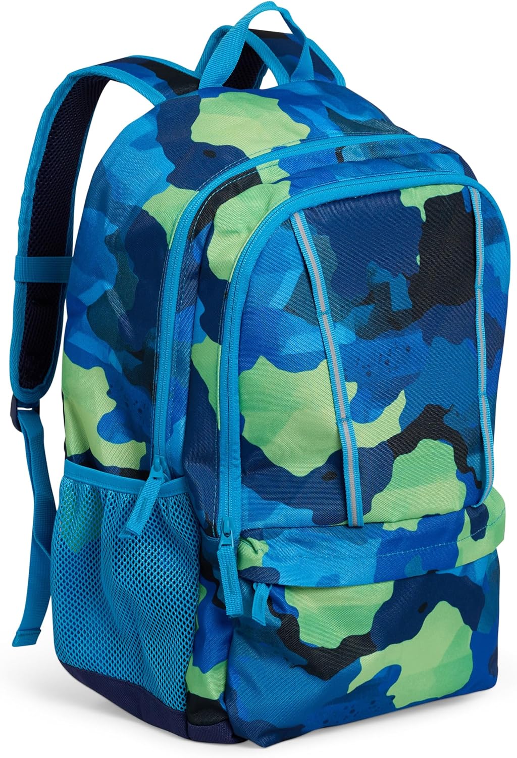 Lands' End Unisex Kids Large ClassMate Lightweight Durable Elementary School Backpack, Bright Blue