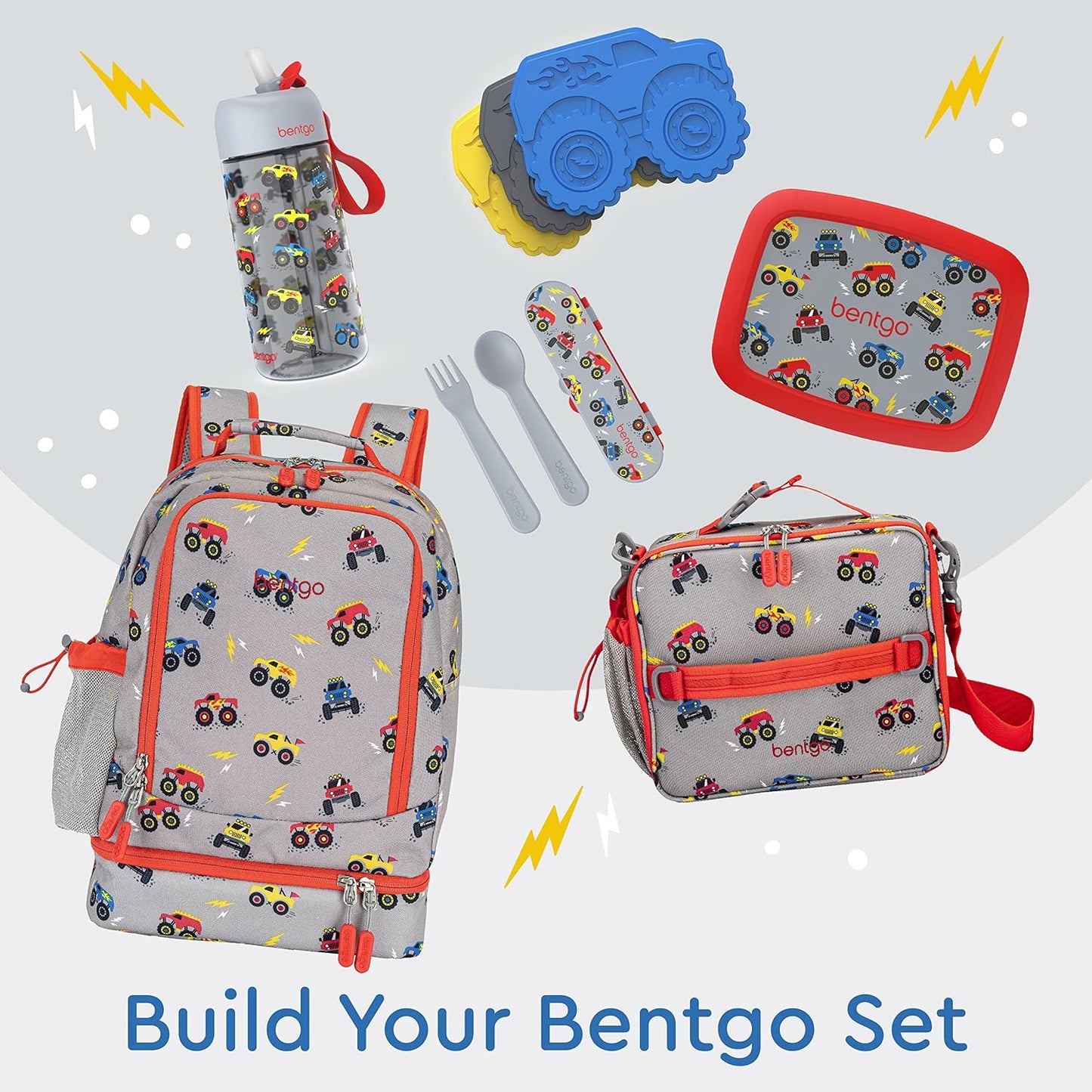 Bentgo Kids 2-in-1 Backpack & Insulated Lunch Bag - Durable 16” Backpack & Lunch Container in