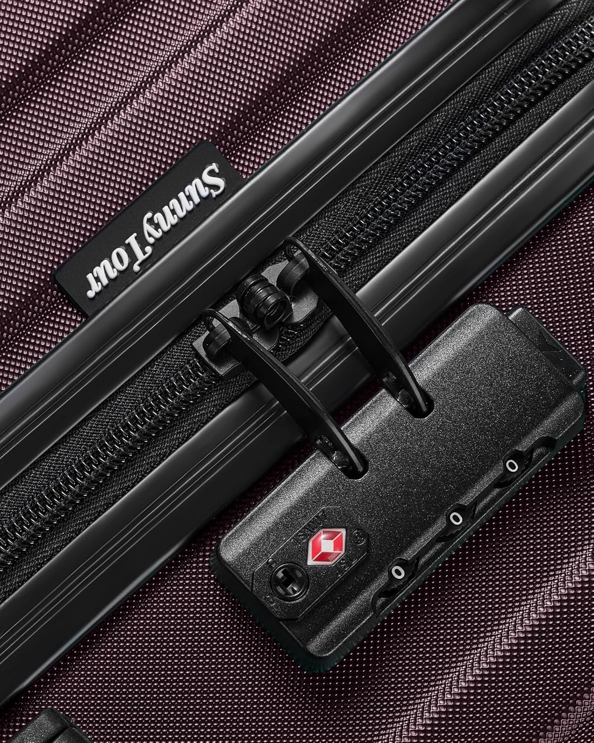 28 inch Luggage Hardside Lightweight Suitcase with Spinner Wheels TSA Lock for Travel Business,Wine