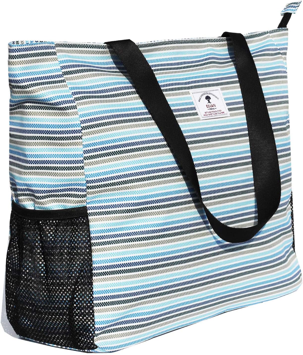 LARGE BEACH BAG Water Resistant Lightweight 20 inch Women Oversize Tote Bag for Gym Beach Travel