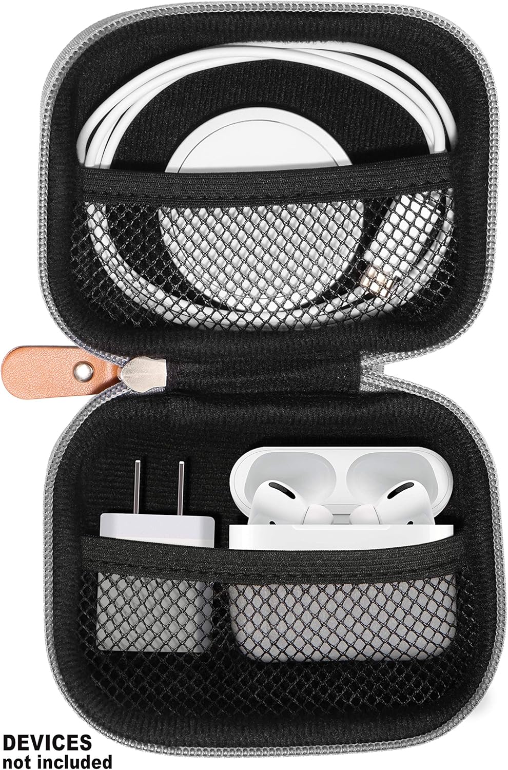 CaseSack All-in-One Case for iPhone MagSafe Charger & Battery Pack, Storage for Accessories/Power Adapter/Charge Cable/Docks, Compatible with AirPods 4/ Pro 3/2/ 1