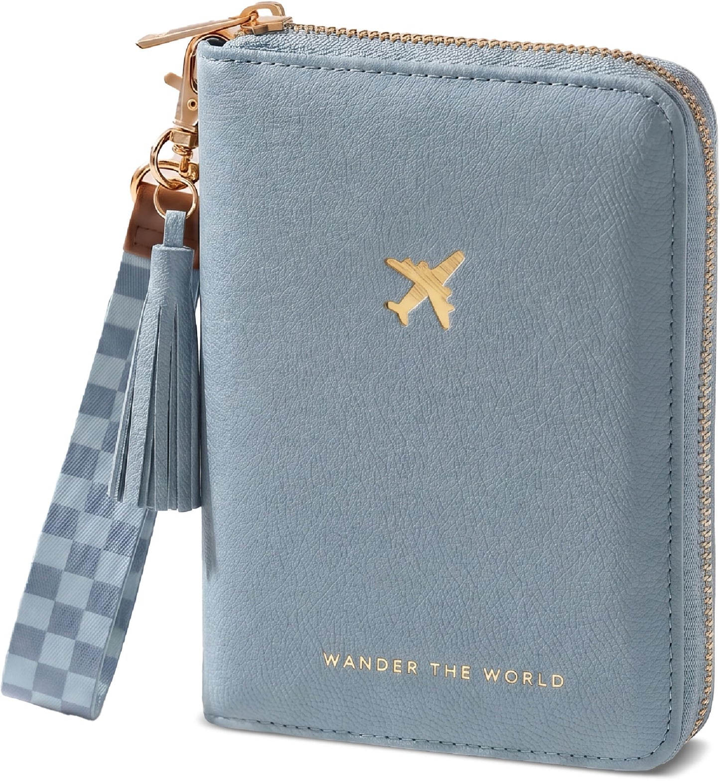 Beautiful Passport Holder And Travel Wallet with Wristlet Strap