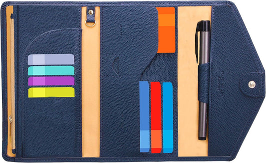 ZOPPEN Mulit-purpose Rfid Blocking Passport Holder Travel Wallet (Ver.4) Passport and Vaccine Card Holder ComboTri-fold Document Organizer Travel Essentials