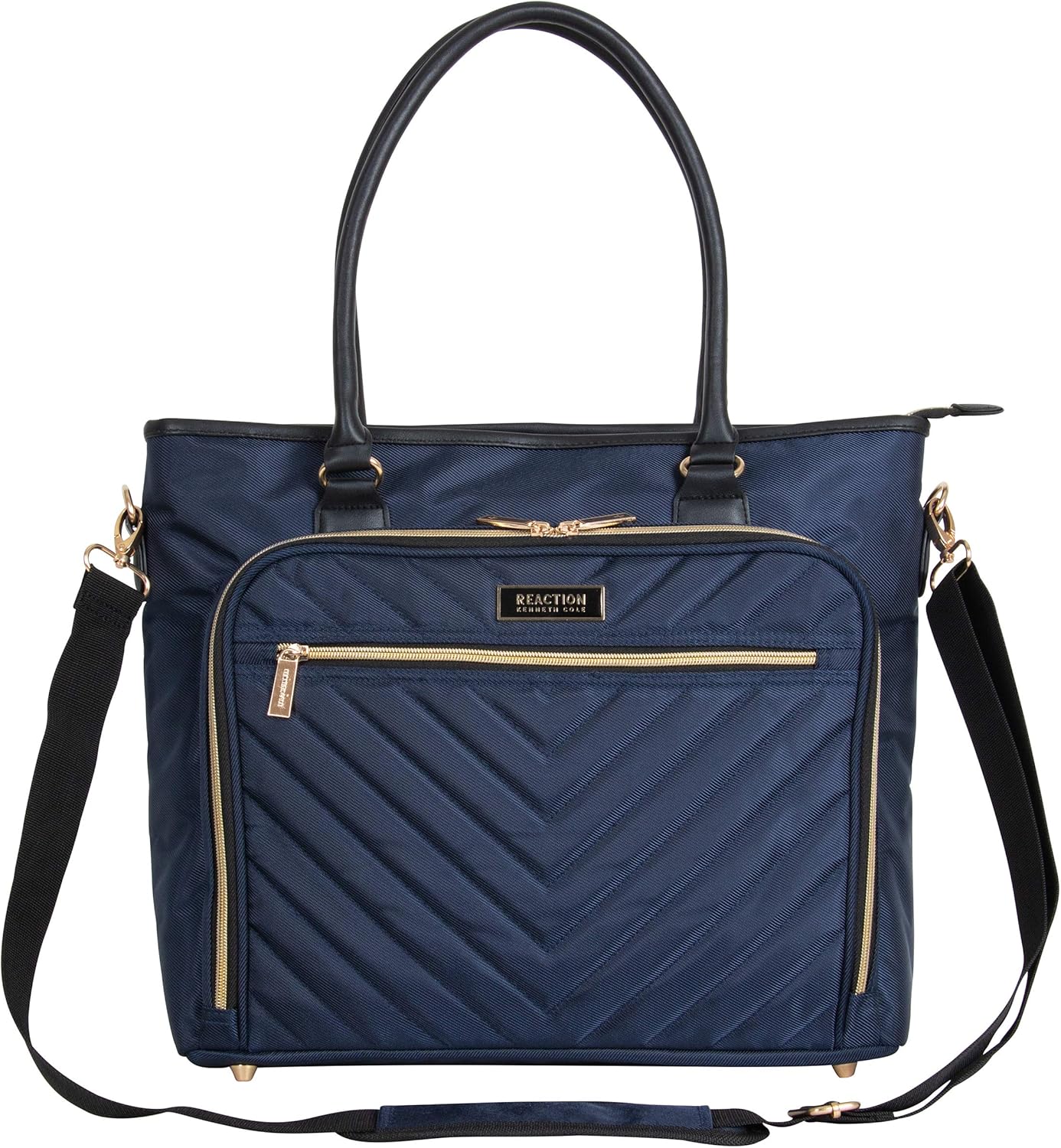 Kenneth Cole REACTION Chelsea Quilted Chevron 15" Laptop & Tablet Business Tote with Removable